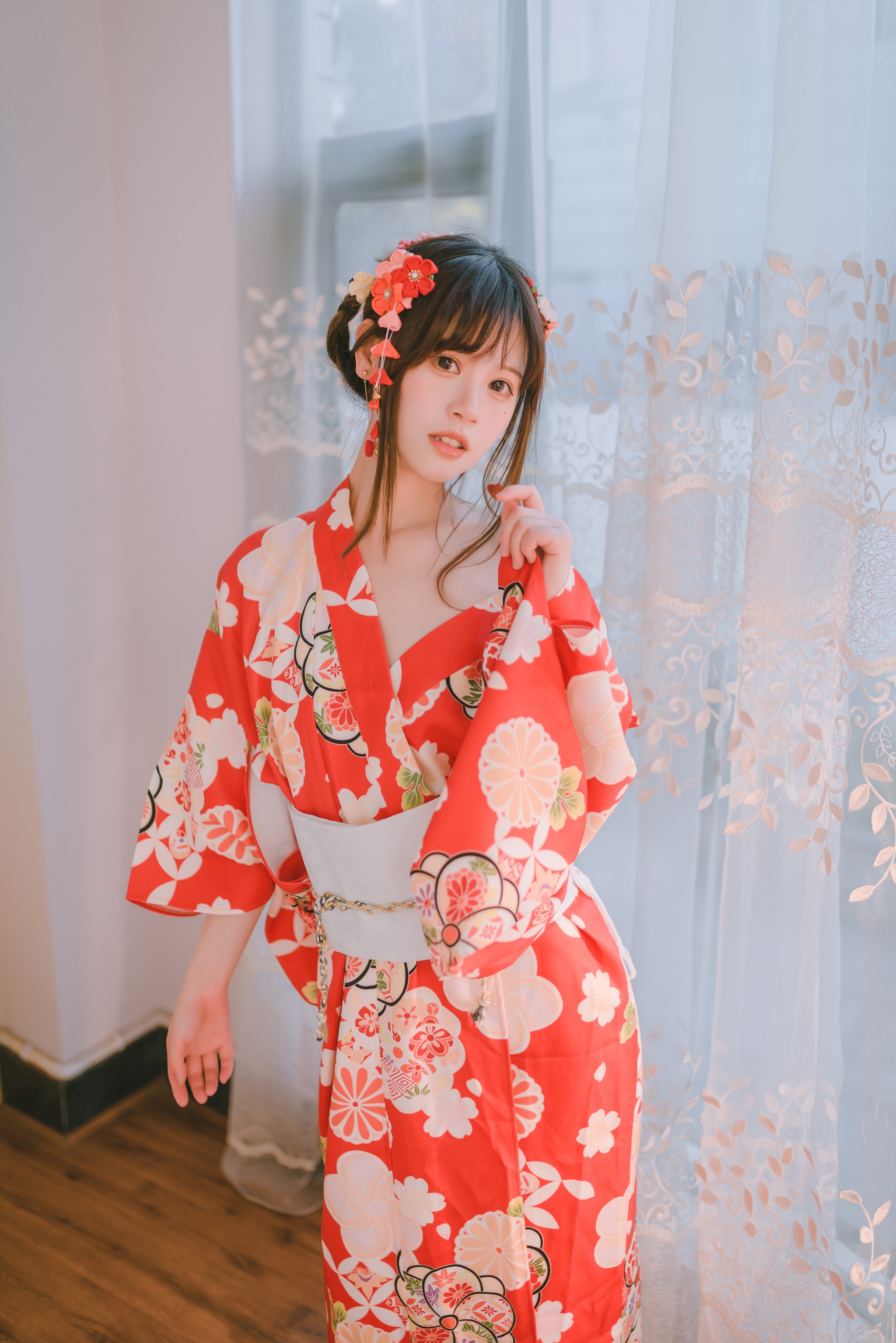图片[1]-星黛鹿鹿i – NO.012 日常 浴衣室内 [49P]-XikXak